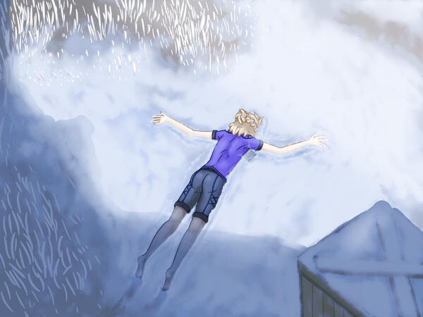 Fullbody fully rendered scene