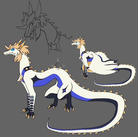 dragon based on Albedo from Genshin Impact