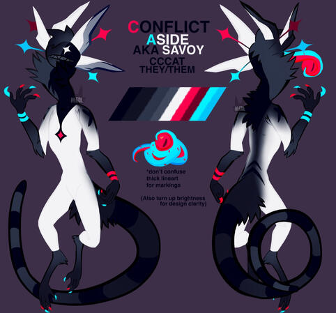 reference sheet with two reversed fullbodies
